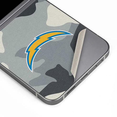 NFL Los Angeles Chargers Camo Galaxy Z Flip6 Skin